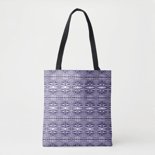 Tote Bag Lila Ornamente Tasche (Vorderseite)