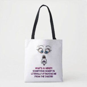Tote Bag Lustiges Gesichtszitat Tasche