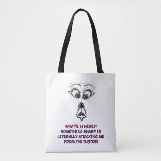 Tote Bag | Lustiges Gesichtszitat Tasche