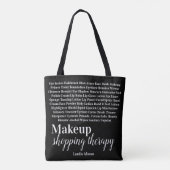 Tote Bag Makeup Shopping Therapie Tasche (Rückseite)
