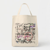 Tote Bag mathematisches gemustertes Design Tragetasche (Vorne)