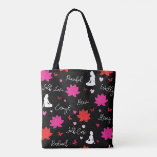 Tote Bag Minimalistischer Wellness-Tote Bag Tasche