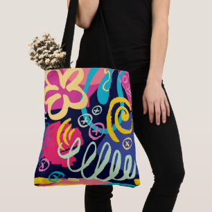 Tote Bag mit All-Over-Print, groß Tasche