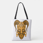 TOTE BAG MIT TRADITIONELLEM MASKDESIGN TASCHE (Rückseite)