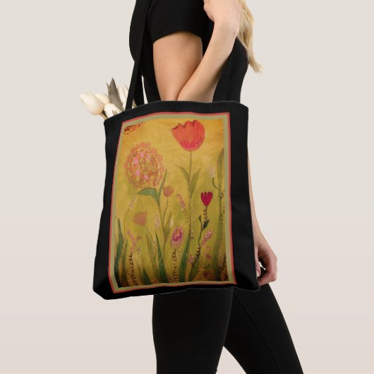 Tote Bag - Mixed Media Flowers Tasche (Von Nahem)