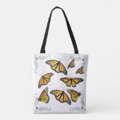Tote Bag Monarch Schmetterlinge Tasche (Rückseite)