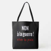 Tote Bag Nein zum Krieg Tasche (Vorderseite)