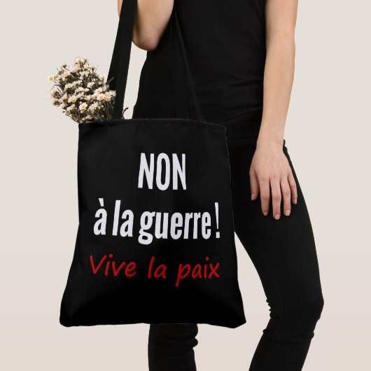 Tote Bag Nein zum Krieg Tasche (Von Nahem)