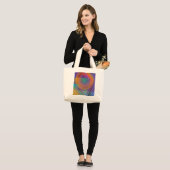 Tote bag original abstract design jumbo stoffbeutel (Vorderseite (Model))