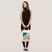Tote Bag Ozeanwellensurfdesign Monogramm-Geschenk Tragetasche (Vorderseite (Model))