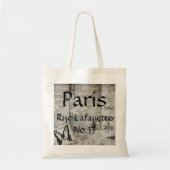 Tote Bag - Paris Rue Lafayette No.33 Tragetasche (Vorne)
