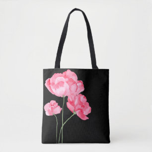 Tote Bag-Pink-Pupies Tasche