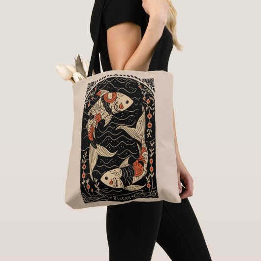 Tote Bag Pisces Celestial Zodiac Art Tasche (Von Nahem)