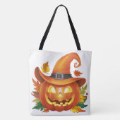 Tote Bag Pumpkin Halloween Seris 7 02 Tasche (Rückseite)