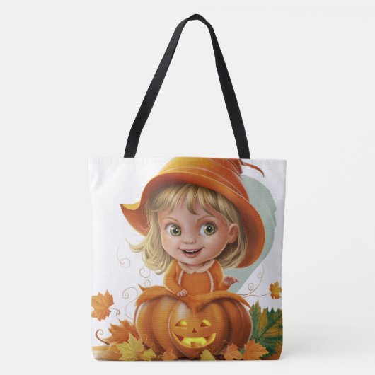 Tote Bag Pumpkin Halloween Seris 7 16 Tasche (Vorderseite)