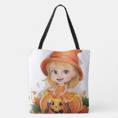 Tote Bag Pumpkin Halloween Seris 7 16 Tasche (Rückseite)
