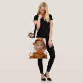 Tote Bag Pumpkin Halloween Seris 7 16 Tasche (Am Model)