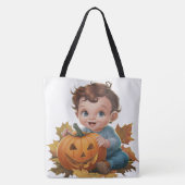 Tote Bag Pumpkin Halloween Seris 7 17 Tasche (Rückseite)