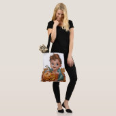 Tote Bag Pumpkin Halloween Seris 7 17 Tasche (Am Model)