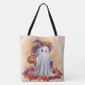 Tote Bag Pumpkin Halloween Seris 7 19 Tasche (Rückseite)