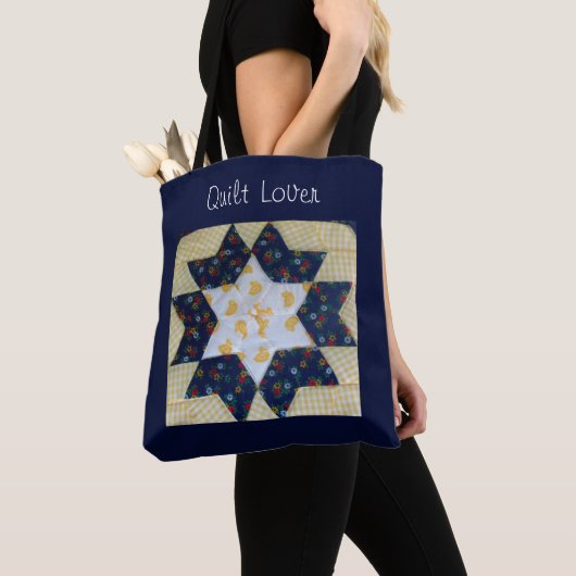 Tote Bag - Quiltliebhaber Tasche (Von Nahem)