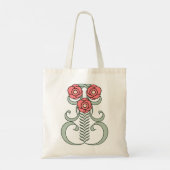 Tote Bag Rose Art Déco Tragetasche (Rückseite)