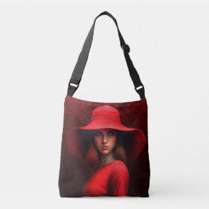 Tote Bag Rotes Mädchenhut Tragetaschen Mit Langen Trägern
