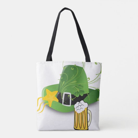 Tote Bag Saint Patrick's Day Beer Tasche (Rückseite)