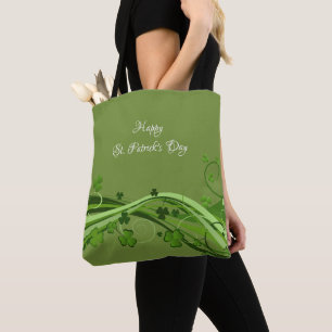 Tote Bag Saint Patrick's Day Floral Tasche