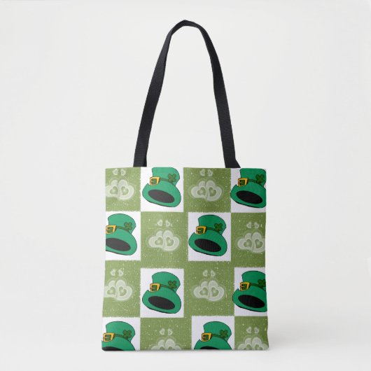 Tote Bag Saint Patrick's Day Hats Herz Tasche (Vorderseite)
