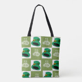 Tote Bag Saint Patrick's Day Hats Herz Tasche (Rückseite)