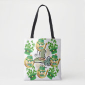 Tote Bag Saint Patrick's Day Horseshoe Tasche (Vorderseite)