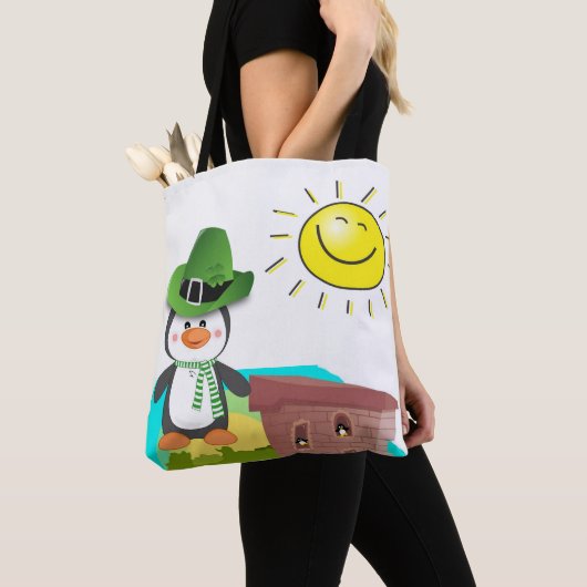 Tote Bag Saint Patrick's Day Penguin Tasche (Von Nahem)