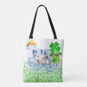 Tote Bag Saint Patrick's Day Polar Bear Tasche (Rückseite)