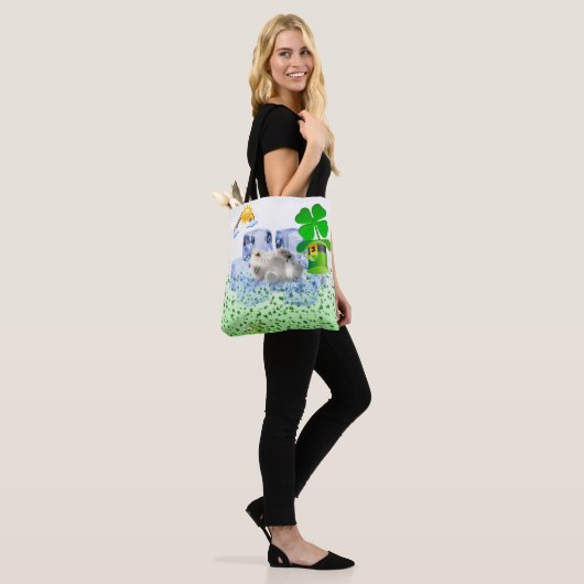 Tote Bag Saint Patrick's Day Polar Bear Tasche (Am Model)