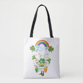 Tote Bag Saint Patrick's Day Rainbow Tasche (Vorderseite)