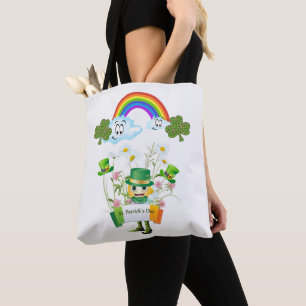 Tote Bag Saint Patrick's Day Rainbow Tasche