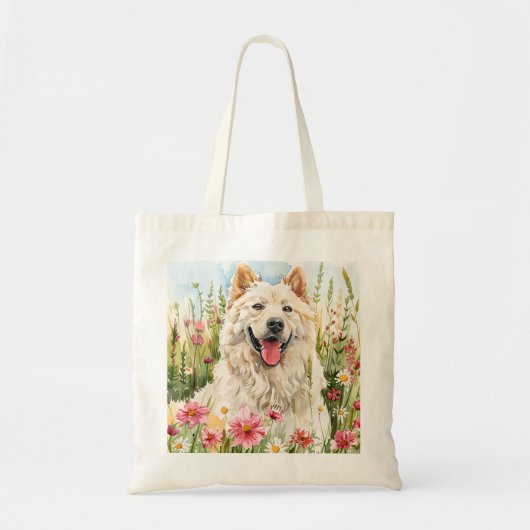Tote Bag – Samojede Leinwand-Hundeliebhaber-Tasche Tragetasche (Vorne)