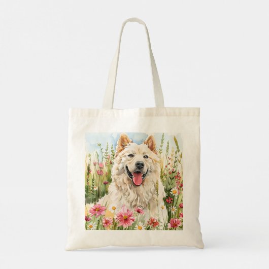 Tote Bag – Samoyed Canvas Dog Lover Bag Tragetasche (Rückseite)