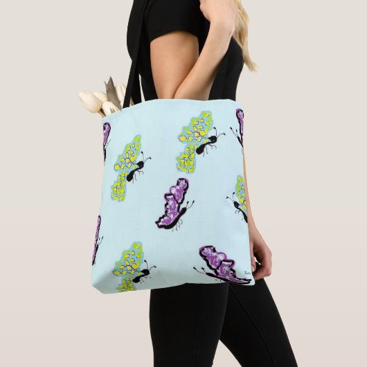 Tote Bag Schmetterlinge Tasche (Von Nahem)