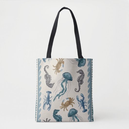 Tote Bag Sea Patterns Tasche (Vorderseite)