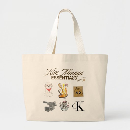 Tote Bag Seventeen Mingyu - Kpop merch Jumbo Stoffbeutel (Vorne)