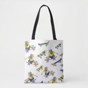 Tote Bag Skateboarder Girl Tasche