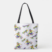 Tote Bag Skateboarder Girl Tasche (Rückseite)