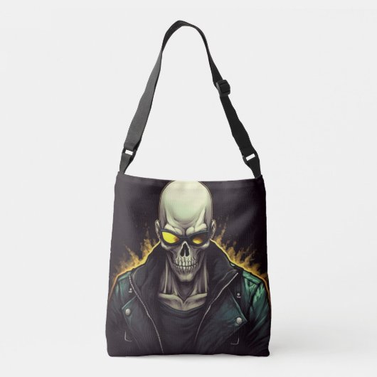 Tote Bag Skeleton Tragetaschen Mit Langen Trägern (Rückseite)