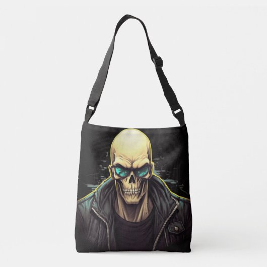 Tote Bag Skeleton Tragetaschen Mit Langen Trägern (Rückseite)