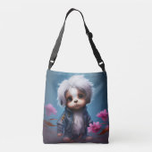Tote Bag Small with white hair Tragetaschen Mit Langen Trägern (Rückseite)