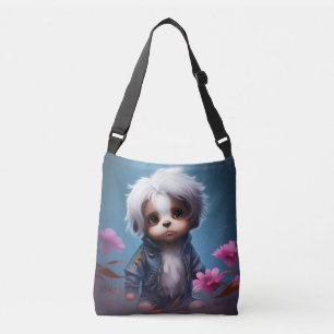 Tote Bag Small with white hair Tragetaschen Mit Langen Trägern