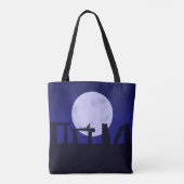 Tote Bag Solstice Moon mit Kätzchen Tasche (Rückseite)