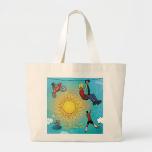 Tote Bag - Sporty Sky Jumbo Stoffbeutel